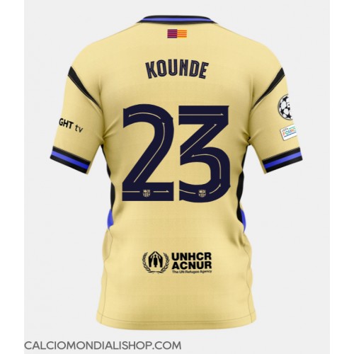 Maglie da calcio Barcelona Jules Kounde #23 Seconda Maglia 2025-26 Manica Corta